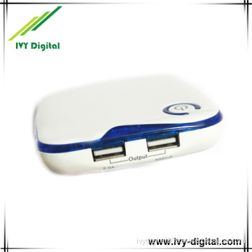 6000mAh Portable Double USB Power Bank for Mobile Phone (PB019)